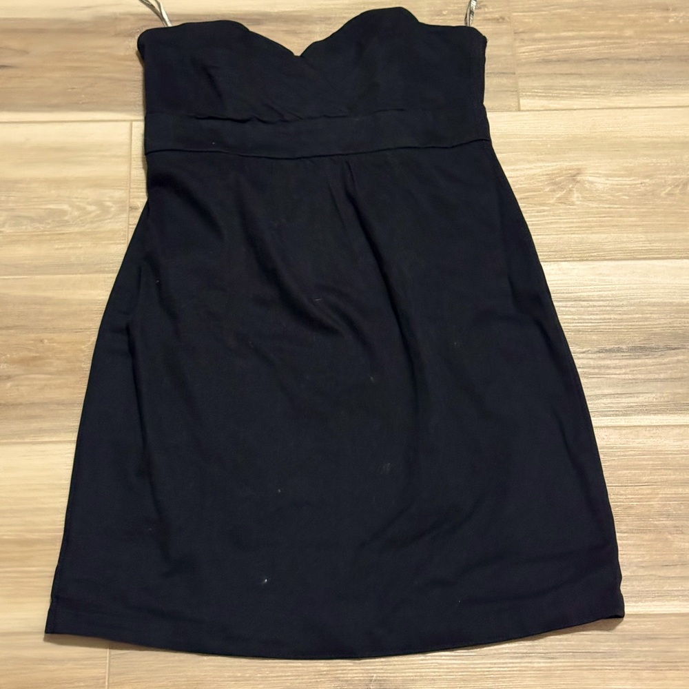 Volcom black mini cotton dress